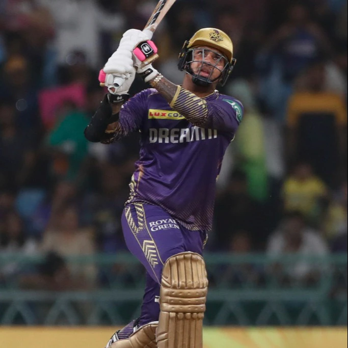 Sunil Narine rules with the bat as KKR tops the IPL table