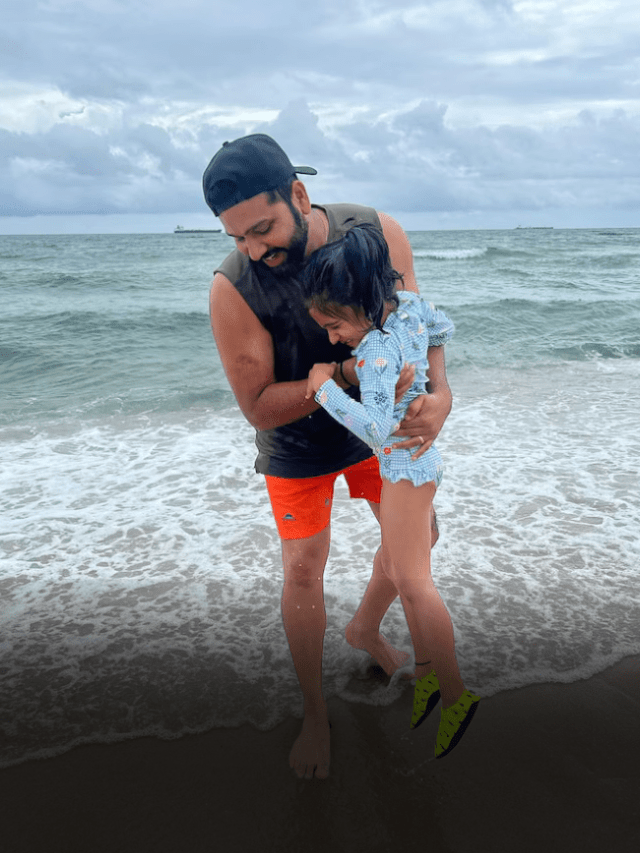 Rohit Sharma’s beach date with his daughter Samaira  